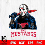 SMU Mustangs Jason Voorhees Horror Halloween Svg Eps Dxf Png File, NCAA svg, Digital Download, Instant Download