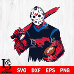 SMU Mustangs Jason Voorhees Horror Halloween 2 Svg Eps Dxf Png File, NCAA svg, Digital Download, Instant Download