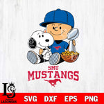 SMU Mustangs Peanuts Snoopy Champion football SVG DXF EPS PNG FILE,Snoopy File Cut, NCAA Digital Download,Instant Download,Christmas Silhouette