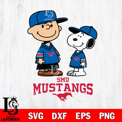 SMU Mustangs Peanuts Snoopy Football SVG DXF EPS PNG FILE,Snoopy File Cut, NCAA Digital Download,Instant Download,Christmas Silhouette