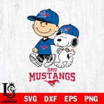 SMU Mustangs Peanuts Snoopy Friends SVG DXF EPS PNG FILE,Snoopy File Cut, NCAA Digital Download,Instant Download,Christmas Silhouette