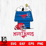 SMU Mustangs Snoopy Chill Football SVG DXF EPS PNG FILE,Snoopy File Cut, NCAA Digital Download,Instant Download,Christmas Silhouette