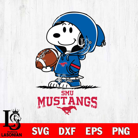 SMU Mustangs Snoopy Football Svg Eps Dxf Png File, NCAA svg , Digital Download , Instant Download, Cricut File