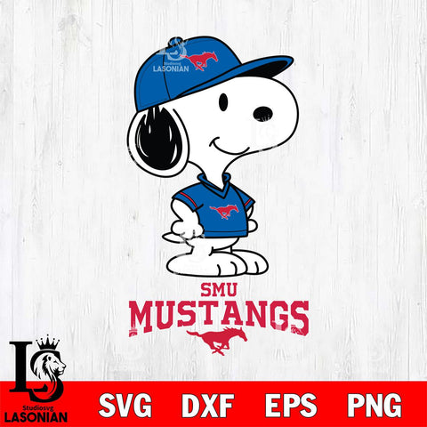 SMU Mustangs Snoopy Football sport SVG DXF EPS PNG FILE,Snoopy File Cut, NCAA Digital Download,Instant Download,Christmas Silhouette