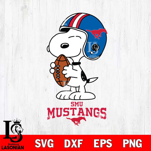 SMU Mustangs Snoopy Rugby Svg Eps Dxf Png File, NCAA svg , Digital Download , Instant Download, Cricut File