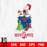 SMU Mustangs Snoopy Sport 11 Svg Eps Dxf Png File, Digital Download