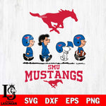 SMU Mustangs Snoopy Sport 12 Svg Eps Dxf Png File, Digital Download