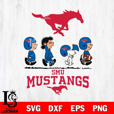 SMU Mustangs Snoopy Sport 12 Svg Eps Dxf Png File, Digital Download