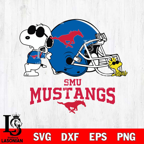 SMU Mustangs Snoopy Sport 2 Svg Eps Dxf Png File, Digital Download