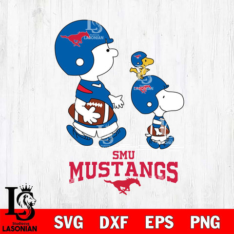 SMU Mustangs Snoopy Sport Svg Eps Dxf Png File, Digital Download
