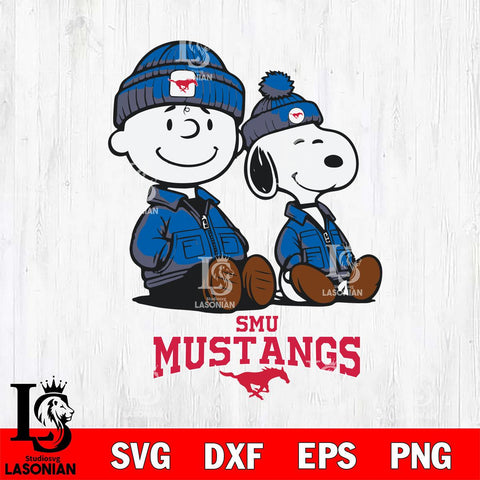 SMU Mustangs Snoopy Sport 6 Svg Eps Dxf Png File, Digital Download