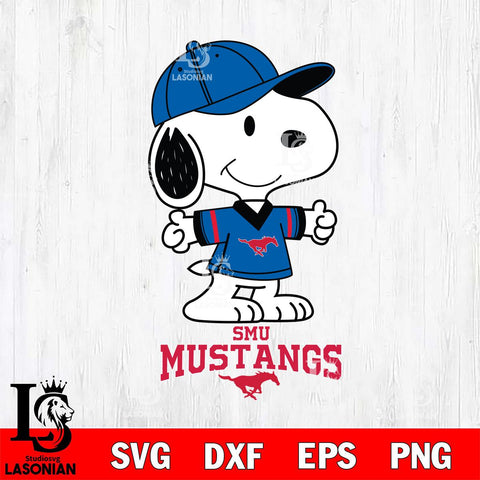 SMU Mustangs Snoopy football SVG DXF EPS PNG FILE,Snoopy File Cut, NCAA Digital Download,Instant Download,Christmas Silhouette