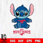 SMU Mustangs Stitch Mummy Svg Eps Dxf Png File, NCAA svg, Digital Download, Instant Download
