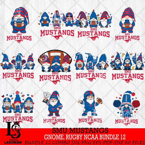 SMU Mustangs  Gnome Football NCAA Bundle File Cut, NCAA SVG, Digital Download , Criucut , Silhouette