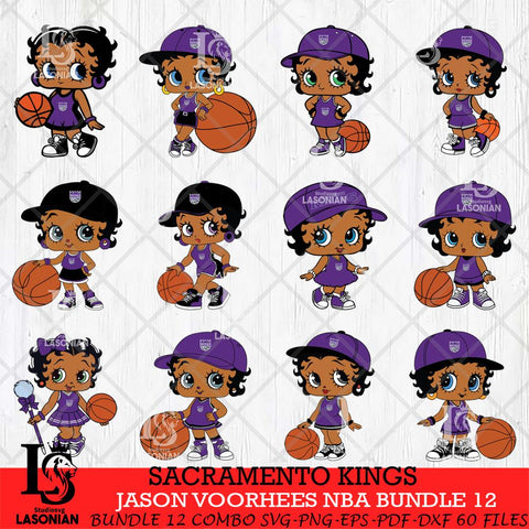 Sacramento Kings Betty Boop NBA Bundle 12 SVG Svg Eps Dxf Png File,Bundle NBA svg, Digital Download, Instant Download
