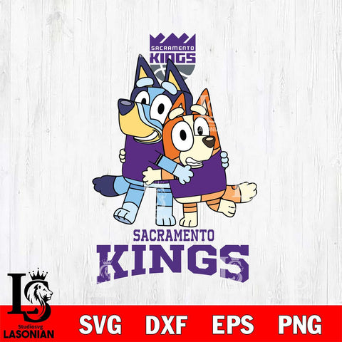 Sacramento Kings Bluey & Bingo 12 Svg Eps Dxf Png File, NBA svg, Digital Download, Instant Download