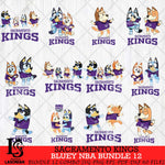 Sacramento Kings Bluey Dace Mode NBA Bundle 12 SVG Eps Dxf Png File, Digital Download, Instant Download