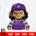 Sacramento Kings Chucky Horror basketball SVG DXF EPS PNG FILE, NBA File Cut,Halloween Digital Download,Instant Download, Silhouette