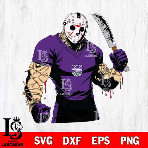 Sacramento Kings Jason Voorhees Horror 8 Svg Eps Dxf Png File, NBA svg, Digital Download, Instant Download