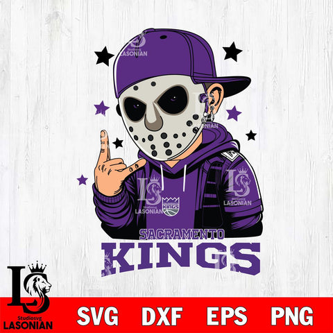Sacramento Kings Jason Voorhees Horror 9 Svg Eps Dxf Png File, NBA svg, Digital Download, Instant Download