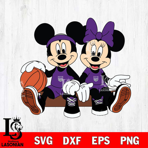Sacramento Kings Mickey Minne 2 Nba Svg Eps Dxf Png File, NBA svg, Digital Download, Instant Download
