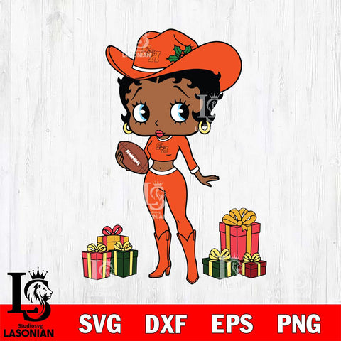 Sam Houston Bearkats Betty Boop Cowboy Football File Cut, NCAA SVG DXF EPS PNG PDF File, Digital Download , Criucut , Silhouette