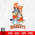 Sam Houston Bearkats Bluey & Bingo 3 Svg Eps Dxf Png File, NCAA svg, Digital Download, Instant Download