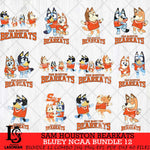 Sam Houston Bearkats Bluey Dace Mode NCAA Bundle 12 SVG Eps Dxf Png File, Digital Download, Instant Download