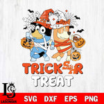 Sam Houston Bearkats Bluey Trick or Treat Halloween 2 Svg Eps Dxf Png File, Digital Download, Instant Download