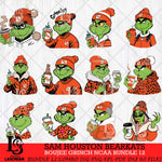 Sam Houston Bearkats Boujee Grinch NCAA Bundle 12 SVG Eps Dxf Png File, Digital Download, Instant Download