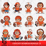 Sam Houston Bearkats Chucky Horror Bundle 12 SVG Eps Dxf Png File, Bundle NCAA svg, Digital Download, Instant Download