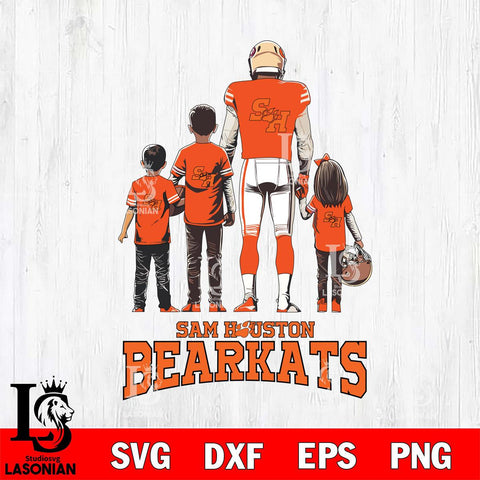 Sam Houston Bearkats Father Football SVG DXF EPS PNG FILE,NCAA SVG, Father day Digital Download,Instant Download, Silhouette
