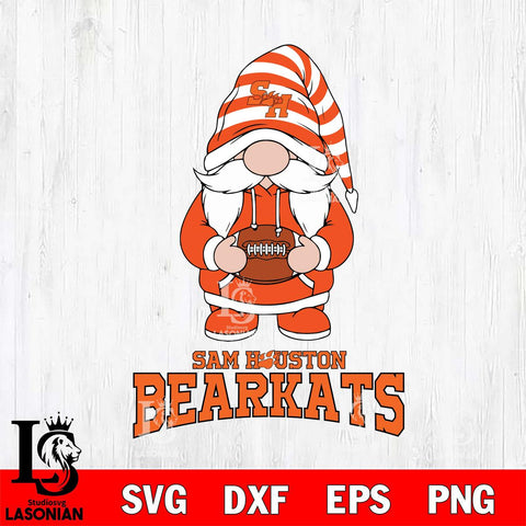 Sam Houston Bearkats Gnome Football File Cut, NCAA SVG, Digital Download , Criucut , Silhouette