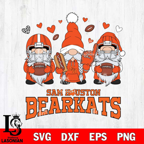 Sam Houston Bearkats Gnome Rugby File Cut, NCAA SVG, Digital Download , Criucut , Silhouette