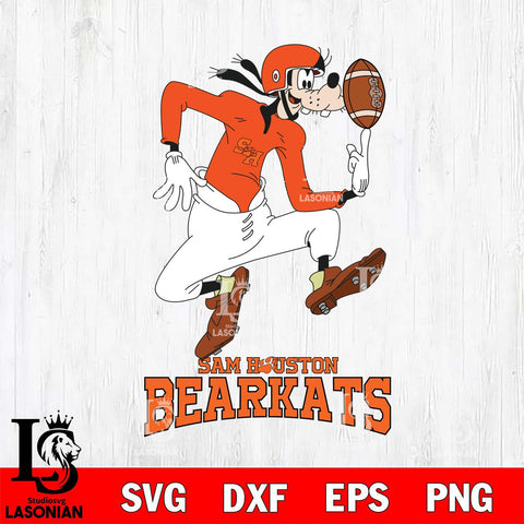 Sam Houston Bearkats Goofy Circus Football SVG DXF EPS PNG FILE,NCAA svg ,Football Digital Download,Instant Download, Silhouette