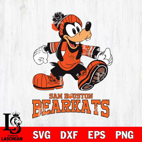 Sam Houston Bearkats Goofy Cool Sport SVG DXF EPS PNG FILE,NCAA svg ,Football Digital Download,Instant Download, Silhouette
