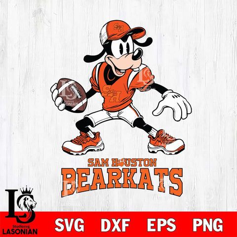 Sam Houston Bearkats Goofy Disney, Svg Eps Dxf Png File, Digital Download