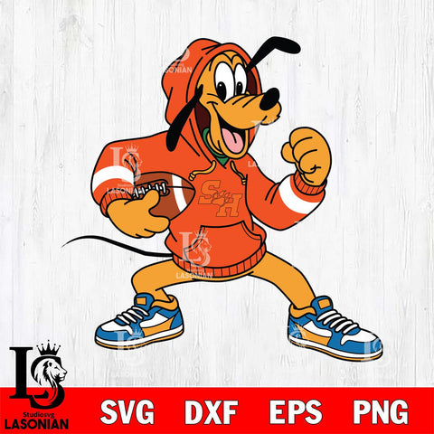 Sam Houston Bearkats Goofy Disney Football Christmas File Cut, NCAA SVG DXF EPS PNG FILE, Digital Download , Criucut , Silhouette