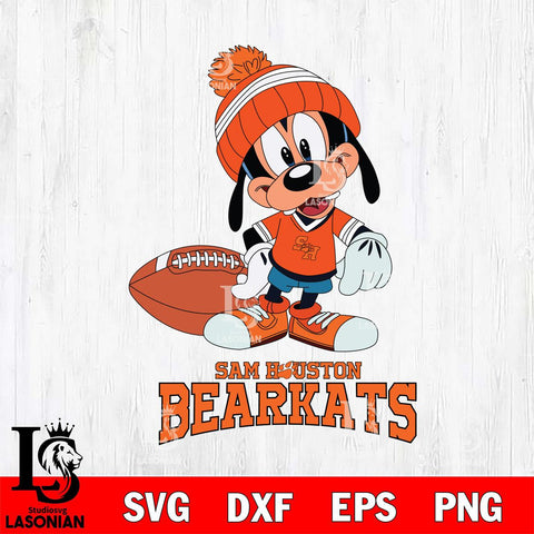 Sam Houston Bearkats Goofy Football SVG DXF EPS PNG FILE,NCAA svg ,Football Digital Download,Instant Download, Silhouette