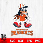 Sam Houston Bearkats Goofy Football Player SVG DXF EPS PNG FILE,NCAA svg ,Football Digital Download,Instant Download, Silhouette