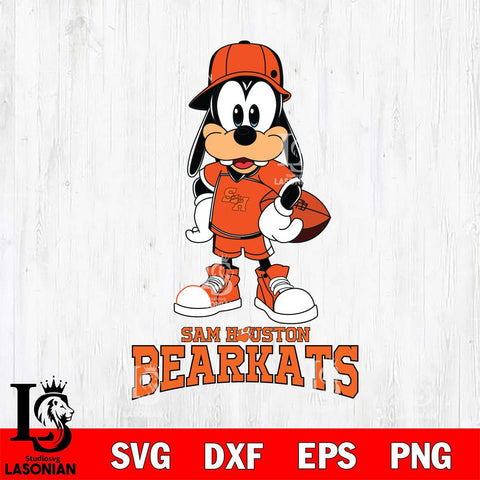 Sam Houston Bearkats Goofy rugby SVG DXF EPS PNG FILE,NCAA svg ,Football Digital Download,Instant Download, Silhouette