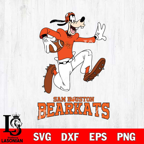 Sam Houston Bearkats Goofy rugby Sport SVG DXF EPS PNG FILE,NCAA svg ,Football Digital Download,Instant Download, Silhouette