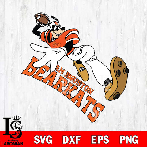 Sam Houston Bearkats Goofy rugby player SVG DXF EPS PNG FILE,NCAA svg ,Football Digital Download,Instant Download, Silhouette