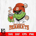 Sam Houston Bearkats Grinch Cofffe Hoodie Cut Files Cricut, Svg Dxf Eps Png file, Digital download , Silhouette