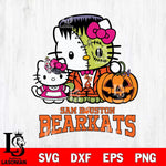 Sam Houston Bearkats Hello Kitty Horror 10 Svg Eps Dxf Png File, Digital Download