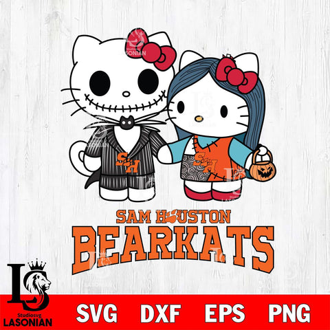 Sam Houston Bearkats Hello Kitty Horror 11 Svg Eps Dxf Png File, Digital Download