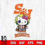 Sam Houston Bearkats Hello Kitty Horror 8 Svg Eps Dxf Png File, Digital Download