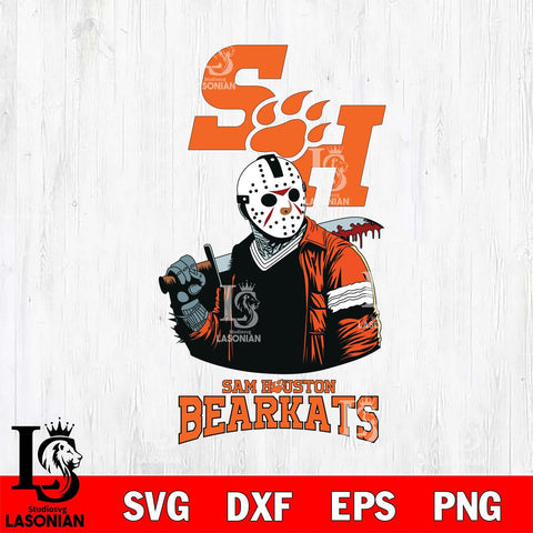 Sam Houston Bearkats Jason Voorhees 10 Svg Eps Dxf Png File, Digital Download