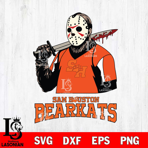 Sam Houston Bearkats Jason Voorhees 11 Svg Eps Dxf Png File, Digital Download