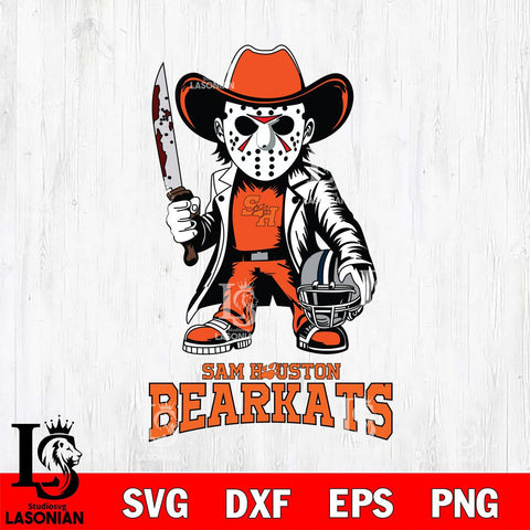Sam Houston Bearkats Jason Voorhees 3 Svg Eps Dxf Png File, Digital Download